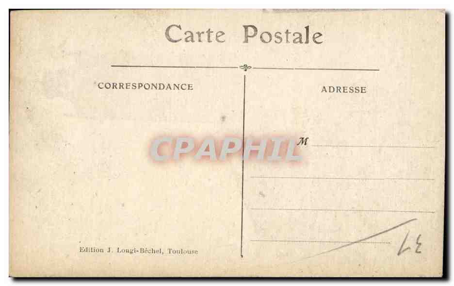 Toulouse — La Cathédrale Saint-Étienne — Édition J. Longi-Béchel, n° 110 — Verso