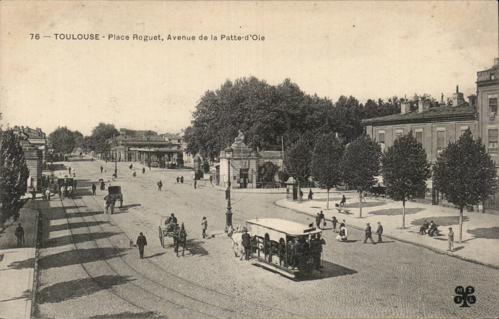 Toulouse - Place Roguet - Avenue de la Patte d'Oie - CPA 