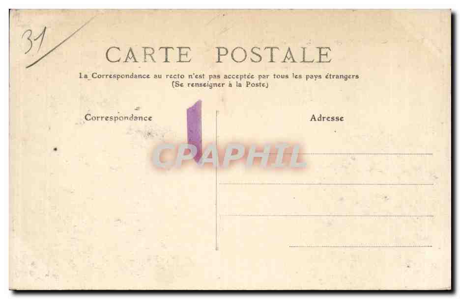 Toulouse - Place Roguet - Avenue de la Patte d'Oie - CPA  — Verso