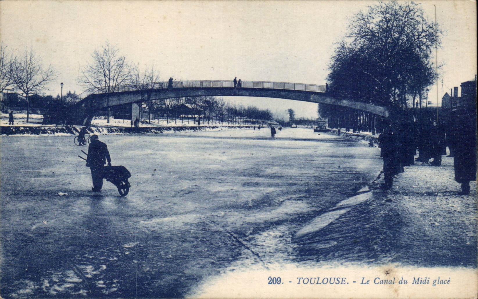 Toulouse - Het Canal du Midi bevroren — G. Arnaud, Nantes, n°209