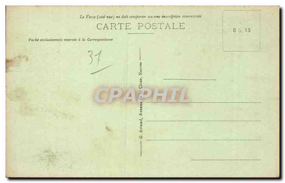 Toulouse - Het Canal du Midi bevroren — G. Arnaud, Nantes, n°209 — Achterkant