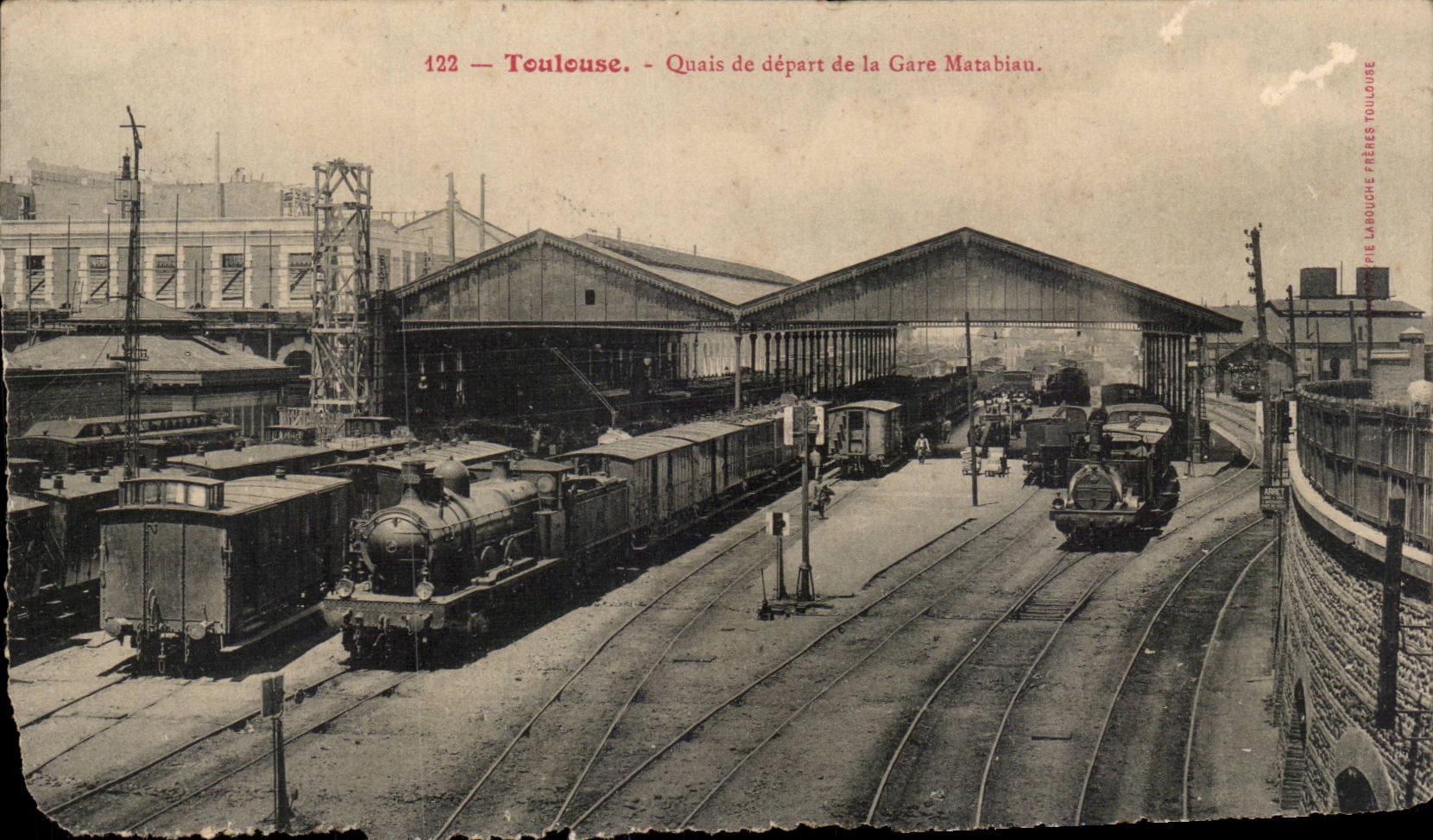 Toulouse — Quais de départ de la Gare Matabiau — Toulouse Frères Toulouse