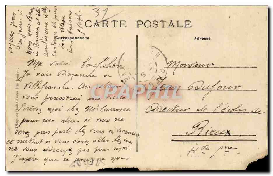 Toulouse - Exposition de Toulouse 1908 - Village Noir - Apres le Tam Tam - CPA  — Verso
