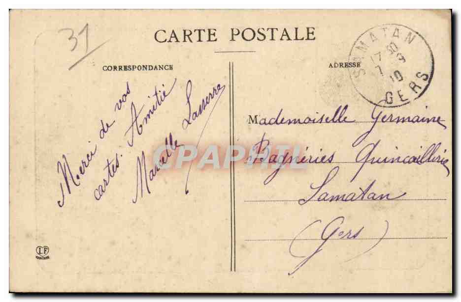 Toulouse - Place et L'Eglise St Etienne - CPA  — Rückseite