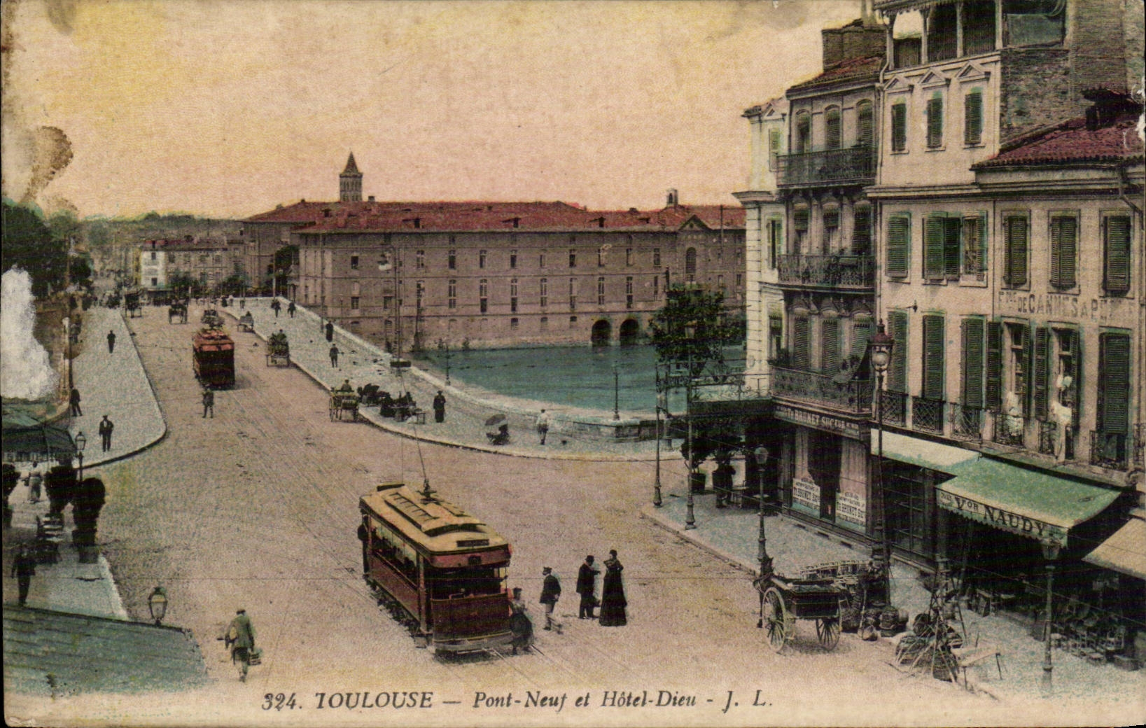 Toulouse - Pont Neuf et l'Hotel Dieu - CPA 