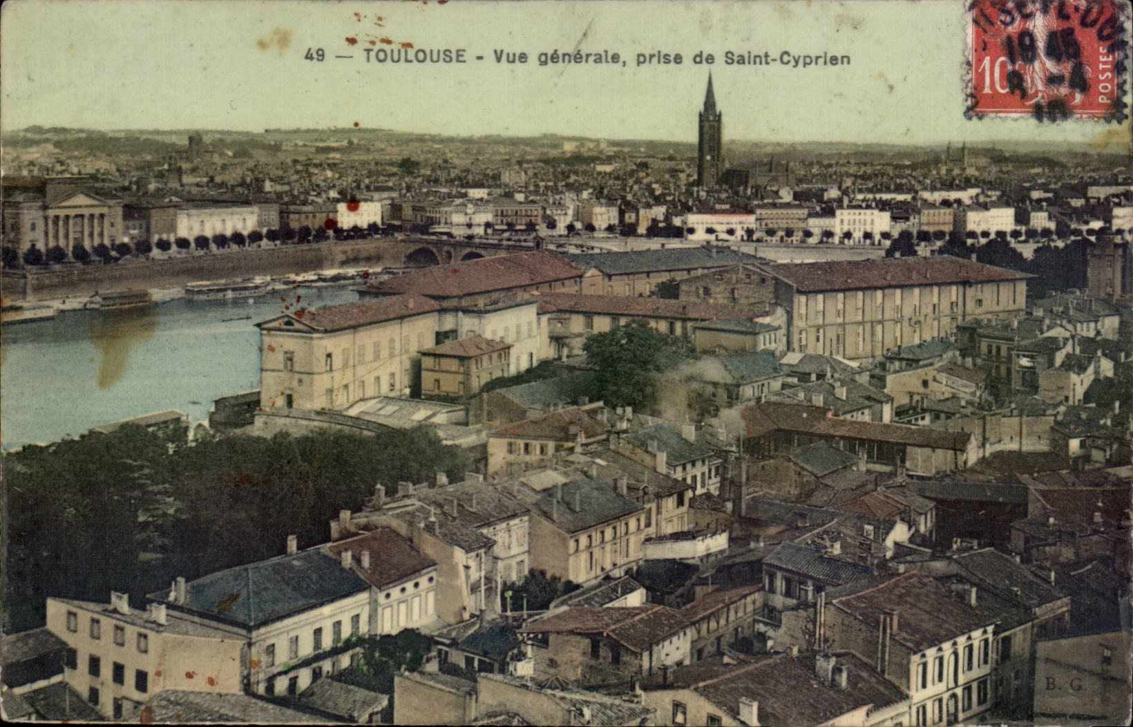 Toulouse - Vue générale, prise de Saint-Cyprien — B.G. n°49