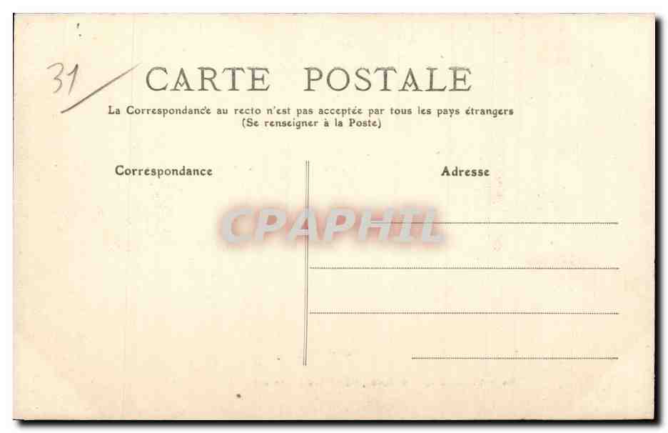 Toulouse - Das Museum, Straße Alsace-Lorraine — Verlag MTCL, n°24 — Rückseite