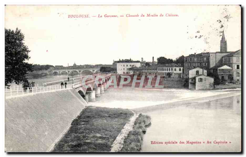 Toulouse - La Garonne - Chaussee du Moulin du Chateau - CPA 