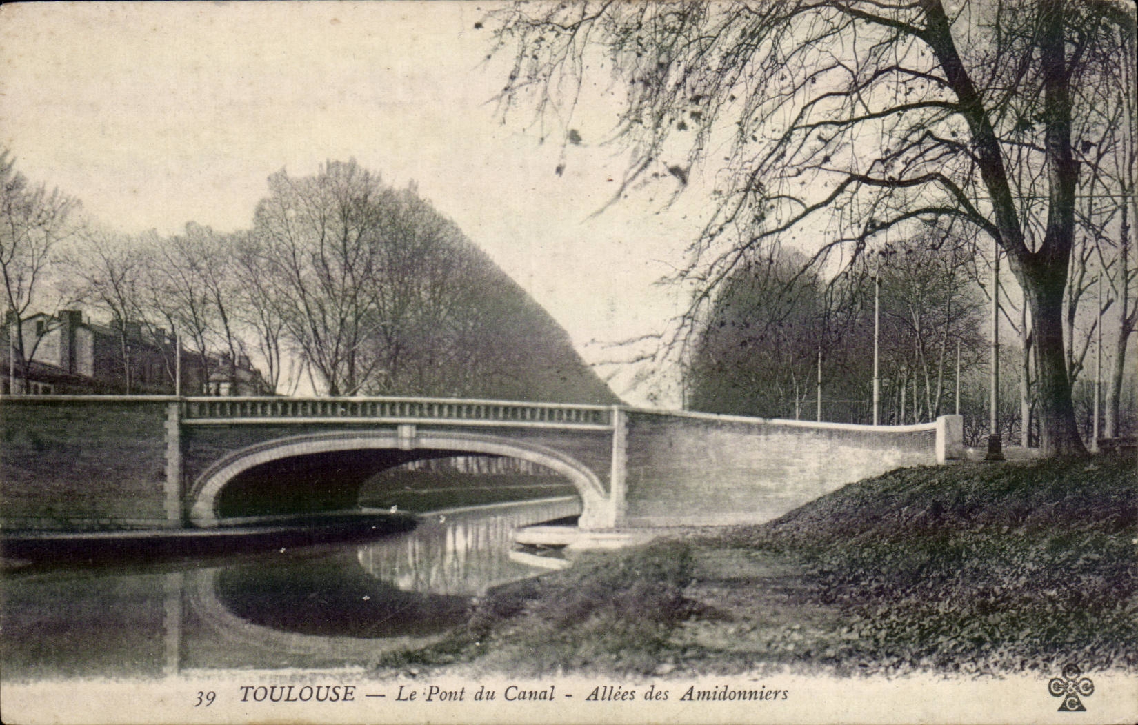 Toulouse — Le Pont du Canal - Allées des Amidonnières — éditeur inconnu, n° 39