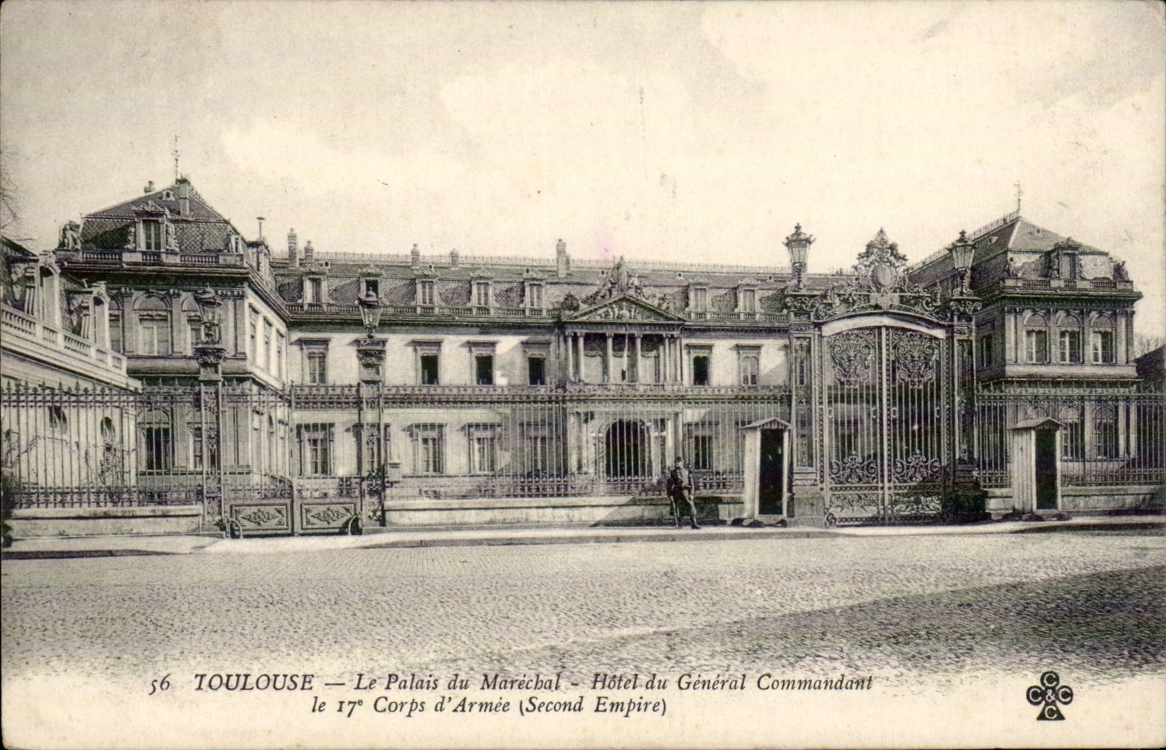 Toulouse — Le Palais du Maréchal — Hôtel du Général Commandant le 17e Corps d'Armée (Second Empire)