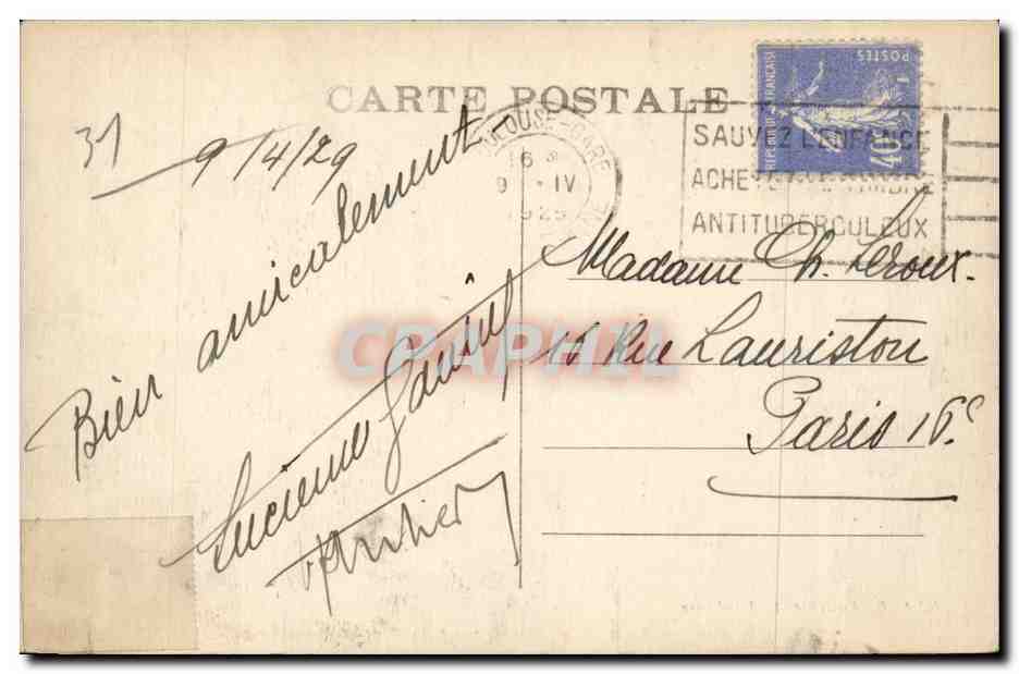 Toulouse - Rue Alsace Lorraine - Le Gaspillage - CPA  — Back