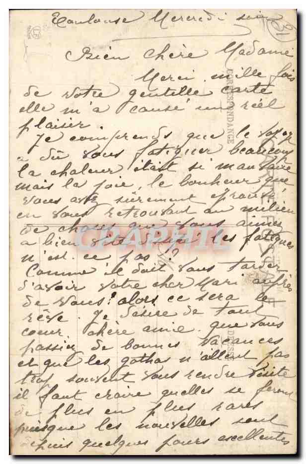 Toulouse - La Gare Matabiau - CPA  — Verso