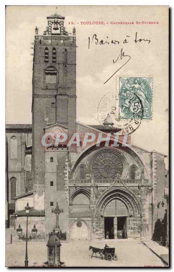Toulouse - Cathédrale Saint-Étienne — éditeur anonyme, n° 19