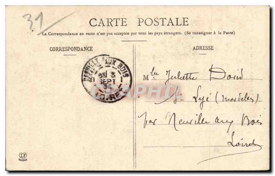 Toulouse - Cathédrale Saint-Étienne — éditeur anonyme, n° 19 — Verso