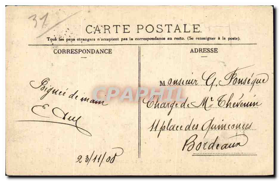 Toulouse — Le Grand Rond — éditeur inconnu, n° 79 — Rückseite