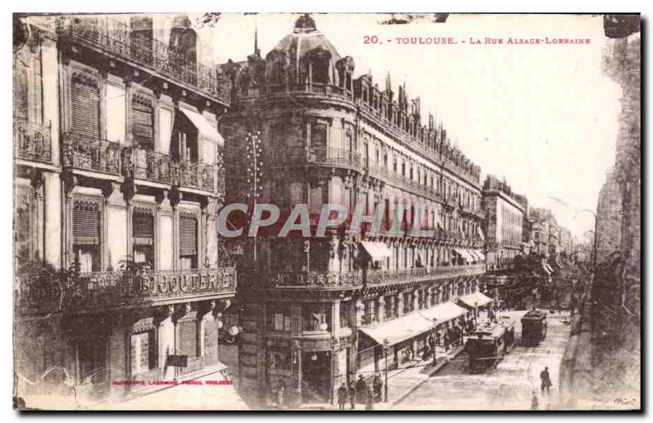 Toulouse - La Rue Alsace Lorraine - CPA 