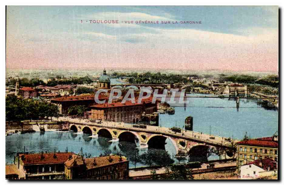 Toulouse - Vue générale sur la Garonne — Éditeur Ernes, Toulouse, n°1