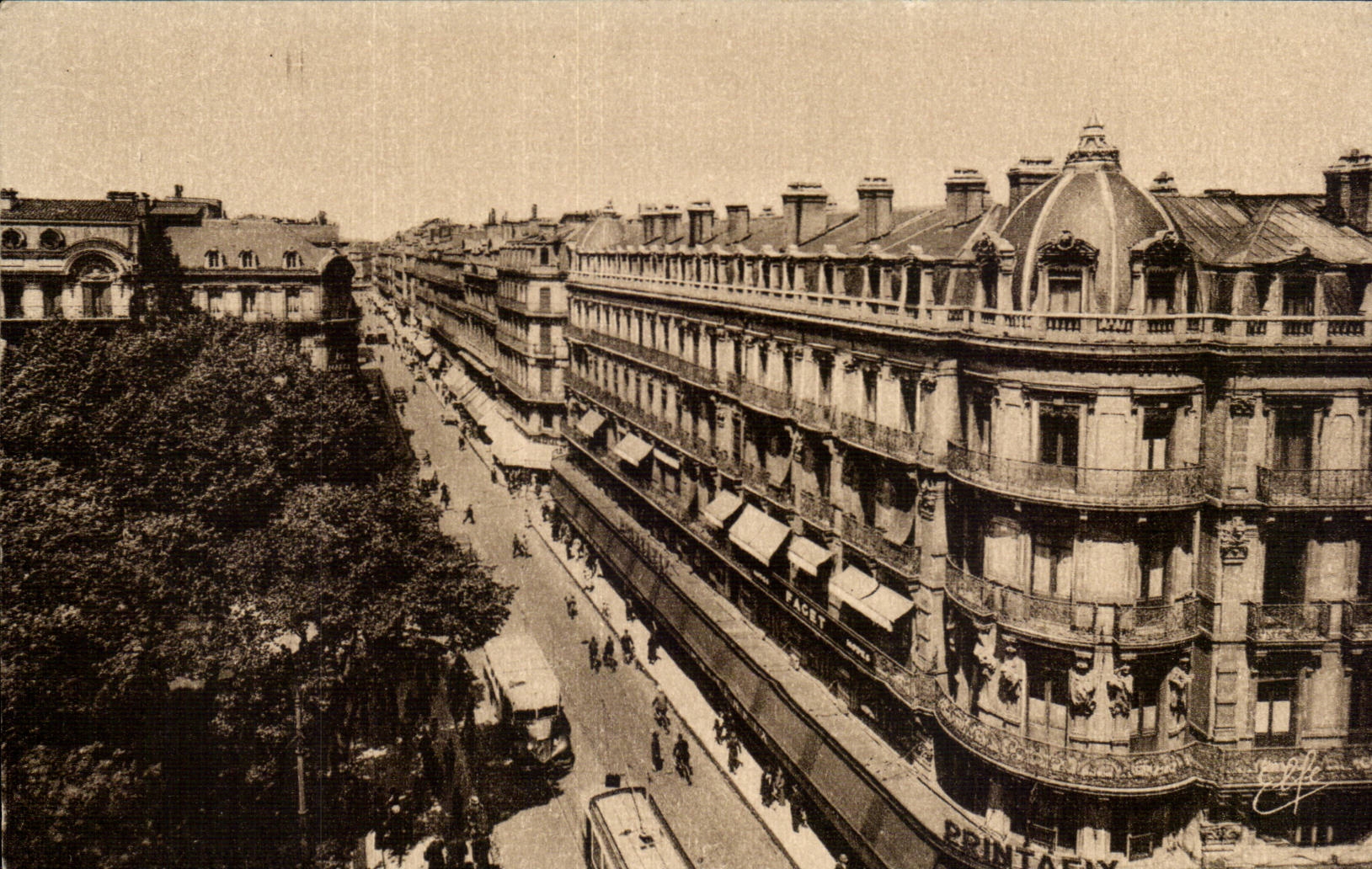 Toulouse - La rue d'Alsace-Lorraine et le square du Capitole — Héloïgrevre Labaume Frères, Toulouse
