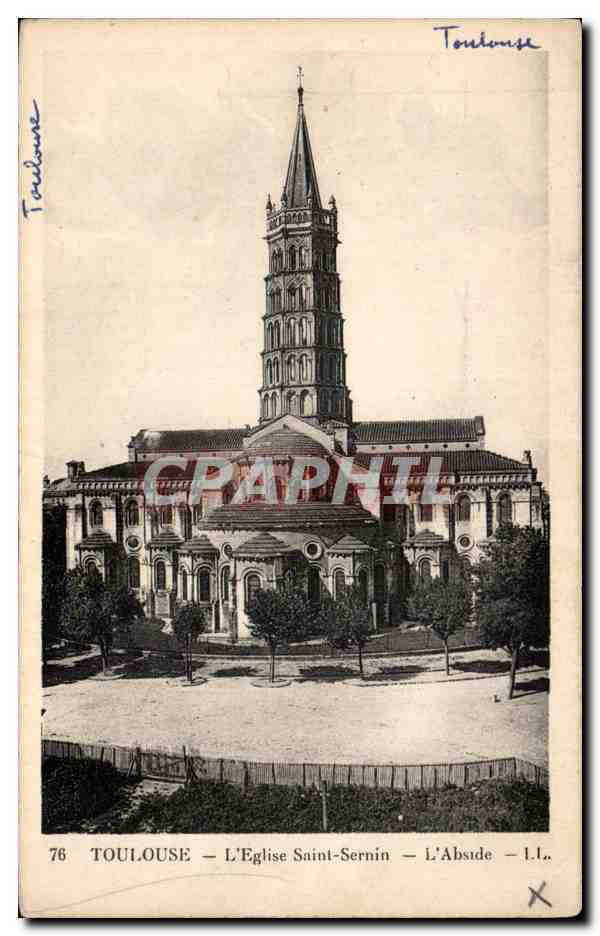 CPA Toulouse Eglise Saint Sernin Abside