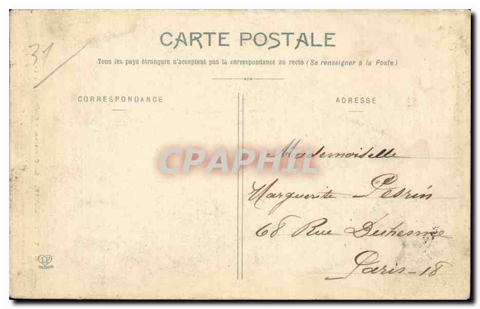 CPA Toulouse Le capitole Cours Henri IV — Verso