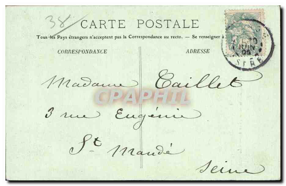 Vizille — Le Château et la Statue de la Liberté — LL. Uriage — Rückseite
