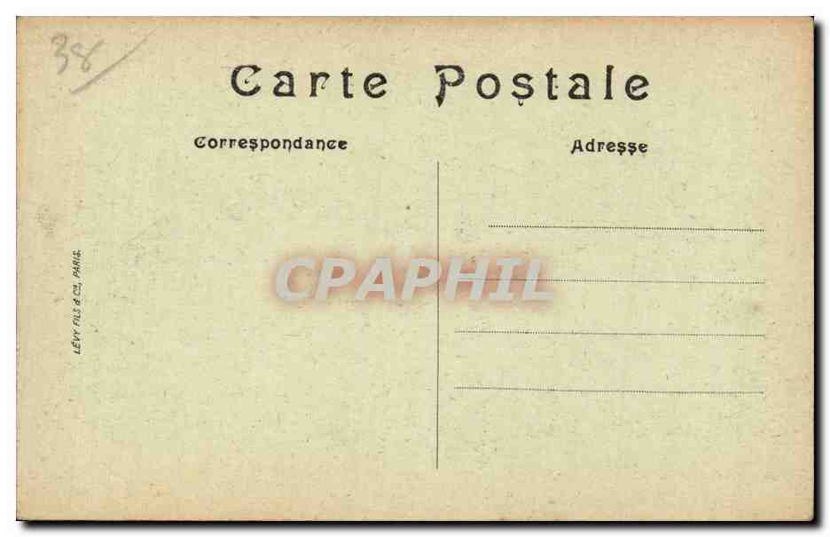 CPA Vizille Le chateau La place — Rückseite