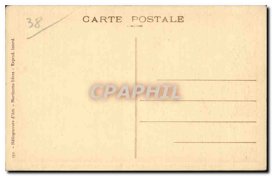 CPA Vizille Le chateau Entree Bas relief du connetable de Lesdeguieres — Verso