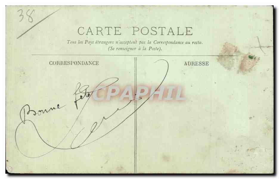 Bonne Fête — Souvenir de Vorken — Éditeur non visible — Achterkant