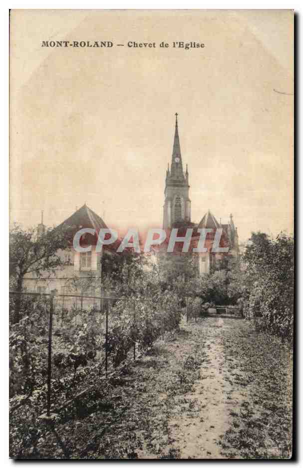 Mont Roland - Chevet de l'Eglise - CPA 