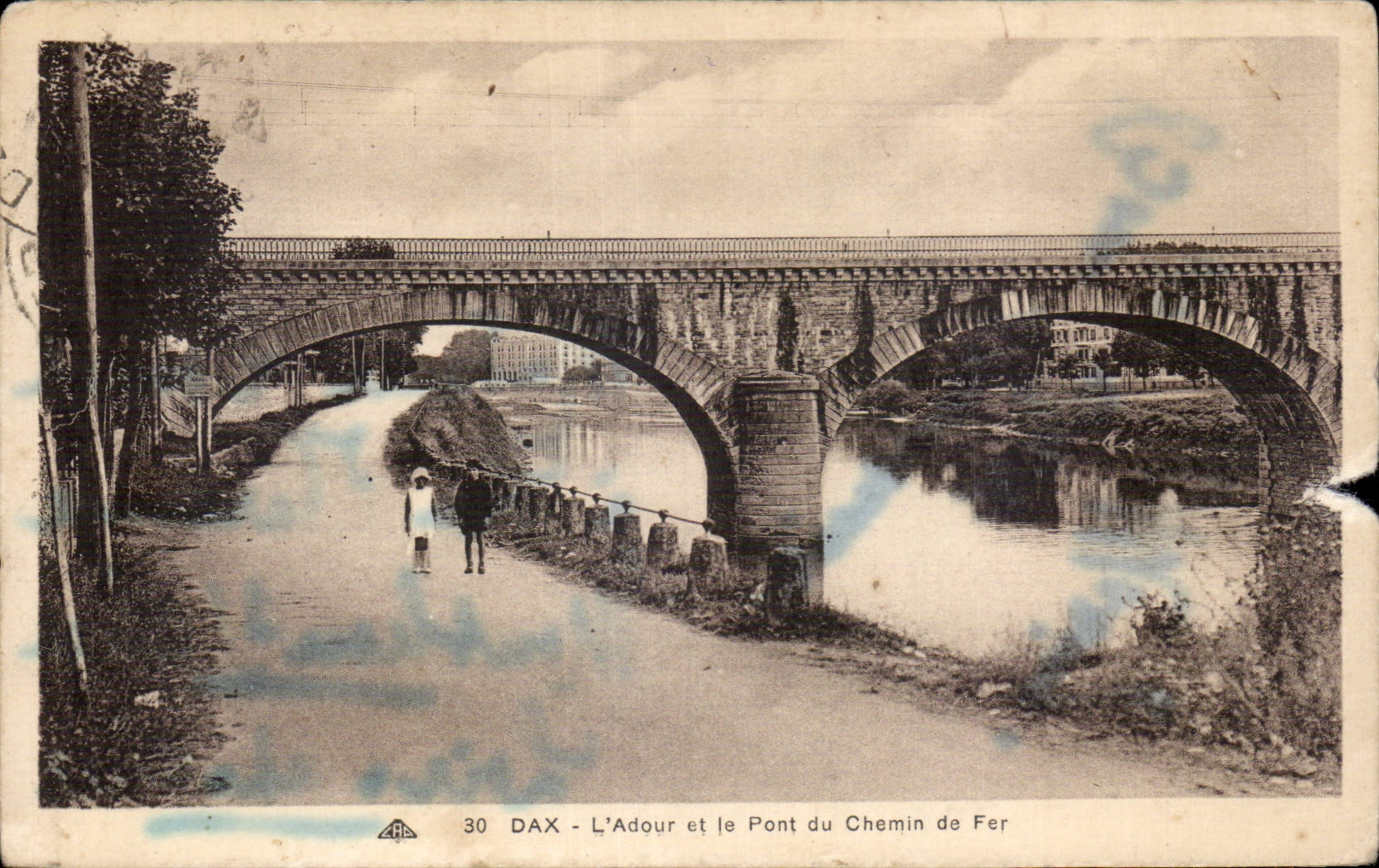 DAX - L'Adour et le Pont du Chemin de Fer — éditeur ARA, n° 30