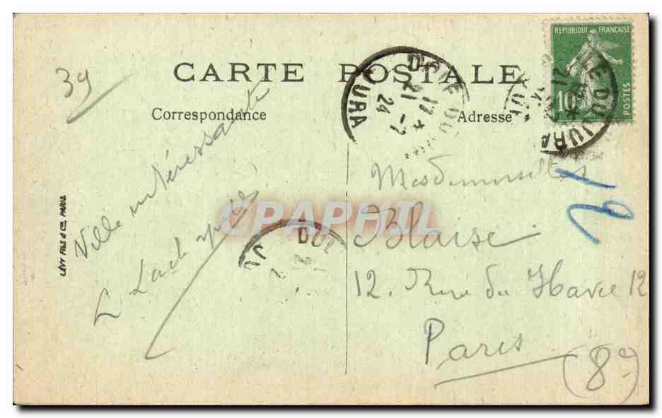 Dole - La Tourelle de l'Hopital - CPA  — Back
