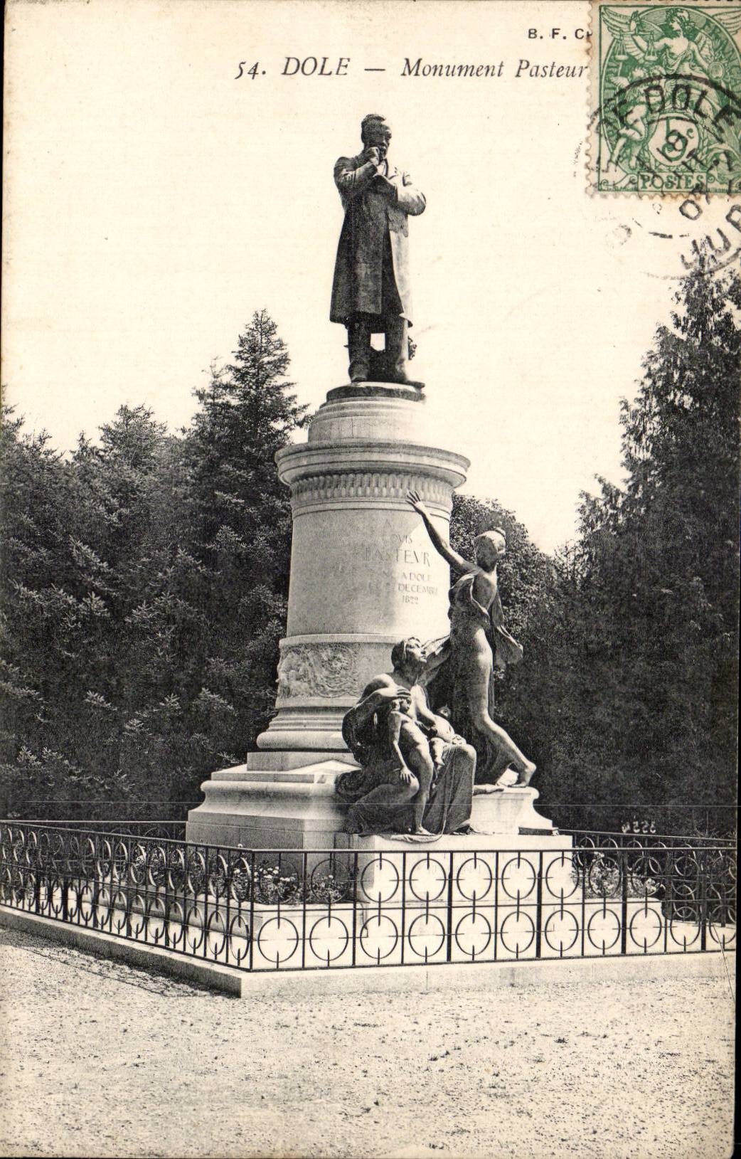 Dole — Monument Pasteur — B.F.Cr. n°54