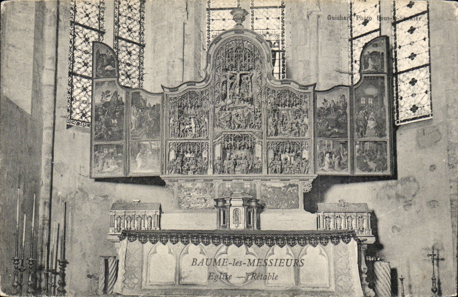 Baume-les-Messieurs — Église — Retable — Guichard Photo, Lons-le-Saunier