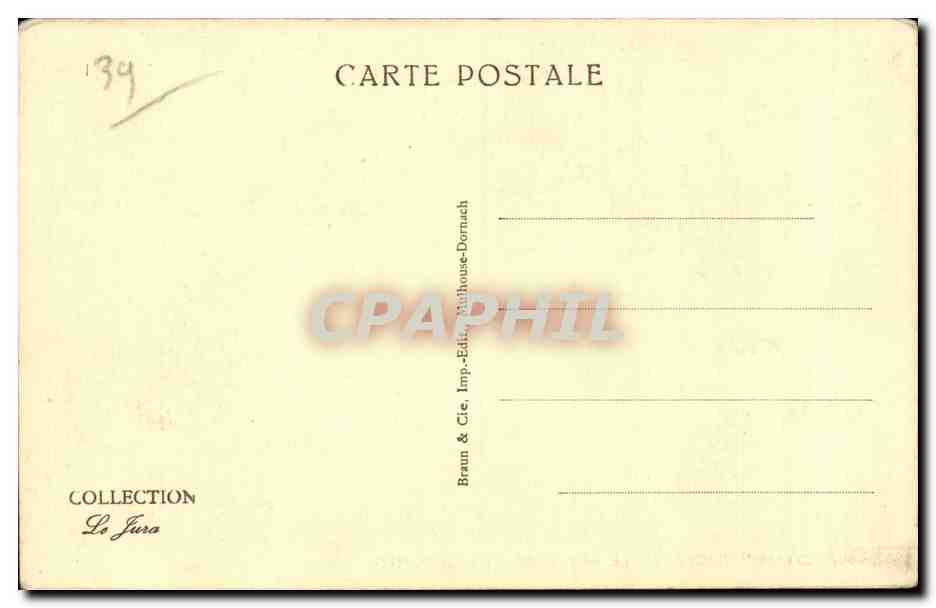 CPA Champagnole Le barrage et les ponts — Rückseite