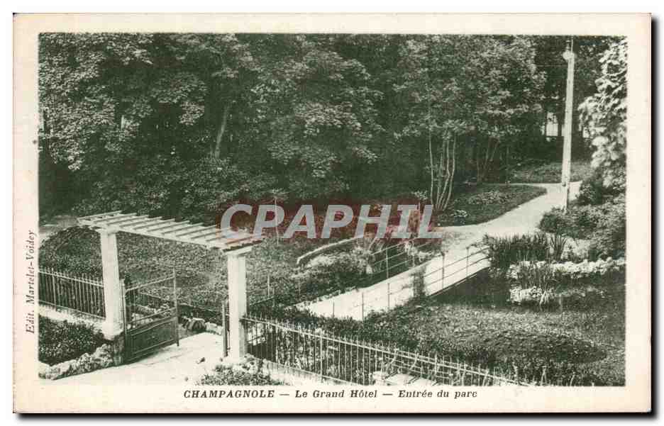 CPA Champagnole Le grand hotel Les bords de l'Ain