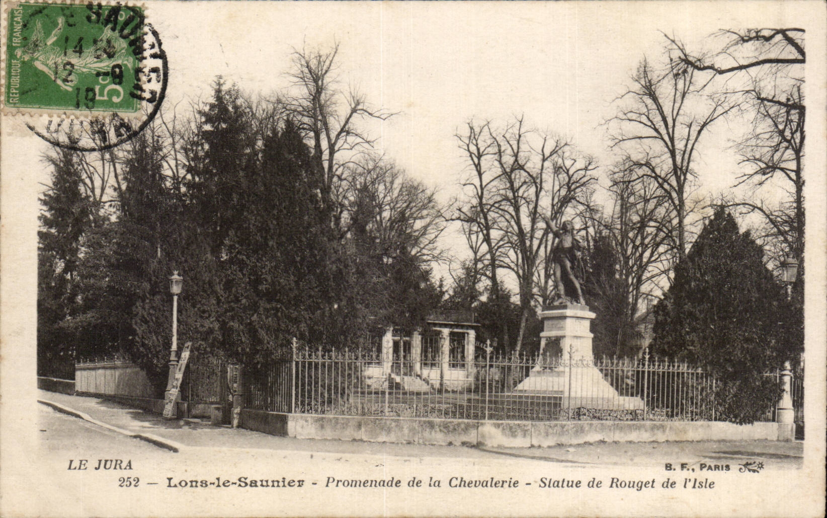 Lons-le-Saunier — Promenade de la Chevalerie — Statue von Rouget de l'Isle