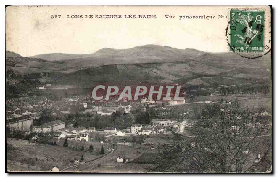 Lons-le-Saunier-les-Bains — Vue panoramique (N° 2) — CPAPHIL