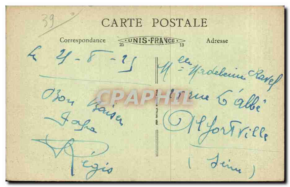 Lons-le-Saunier — Vue Générale — LE JURA, 44 — Verso