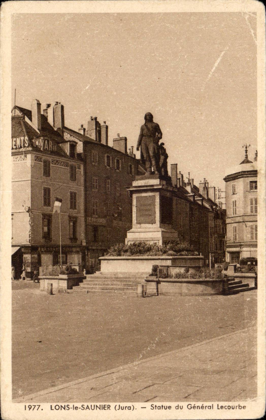LONS-le-SAUNIER (Jura) — Statue du Général Lecourbe — Éditions E. Protet, Dole
