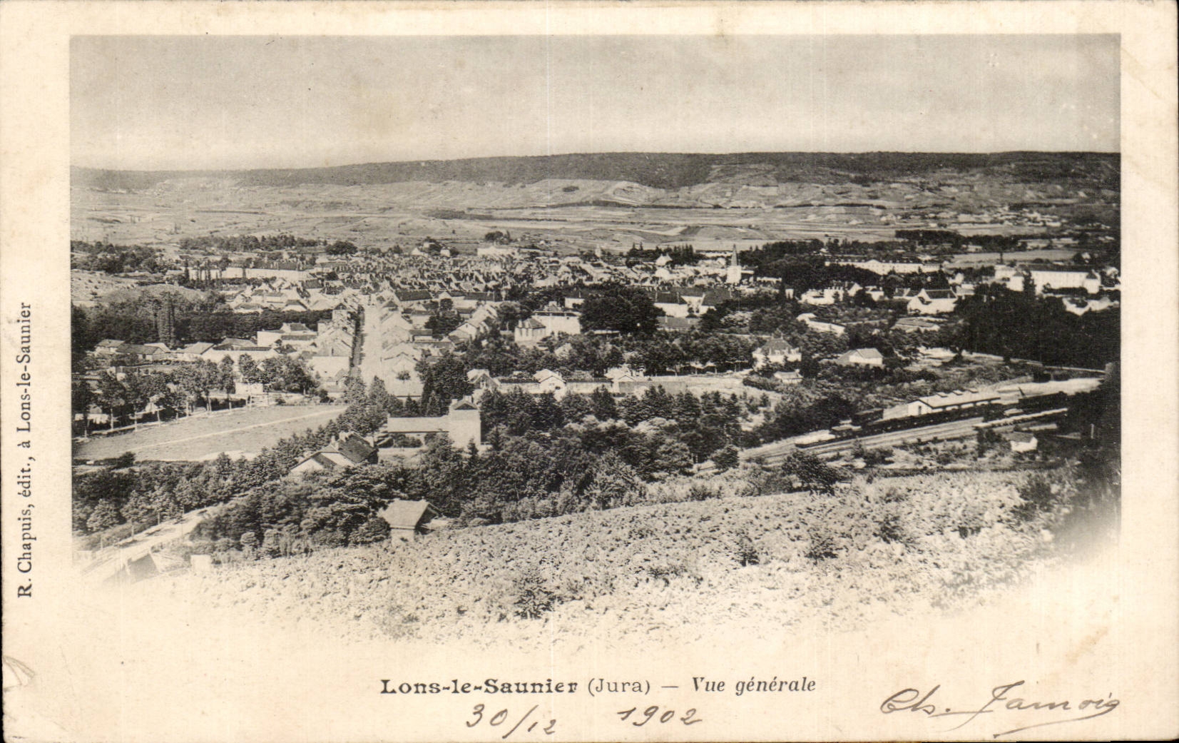 Lons-le-Saunier (Jura) — Vue générale — R. Chapuis, édit., à Lons-le-Saunier