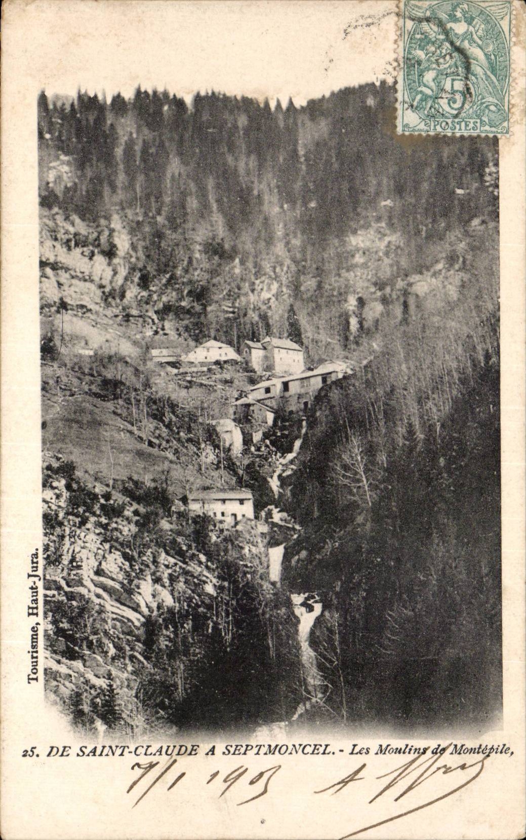 CPA Saint Claude a Septmoncel Les moulins de Montepile