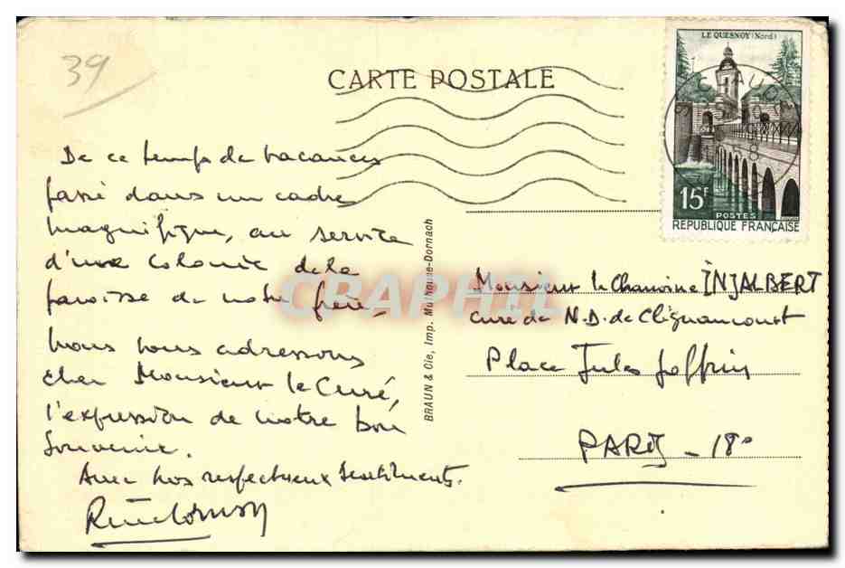 CPA Saint Claude Vue generale — Rückseite