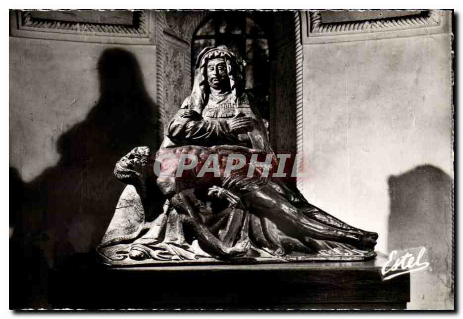 CPSM L'eglise de Germigny des Pres Pieta Bois 