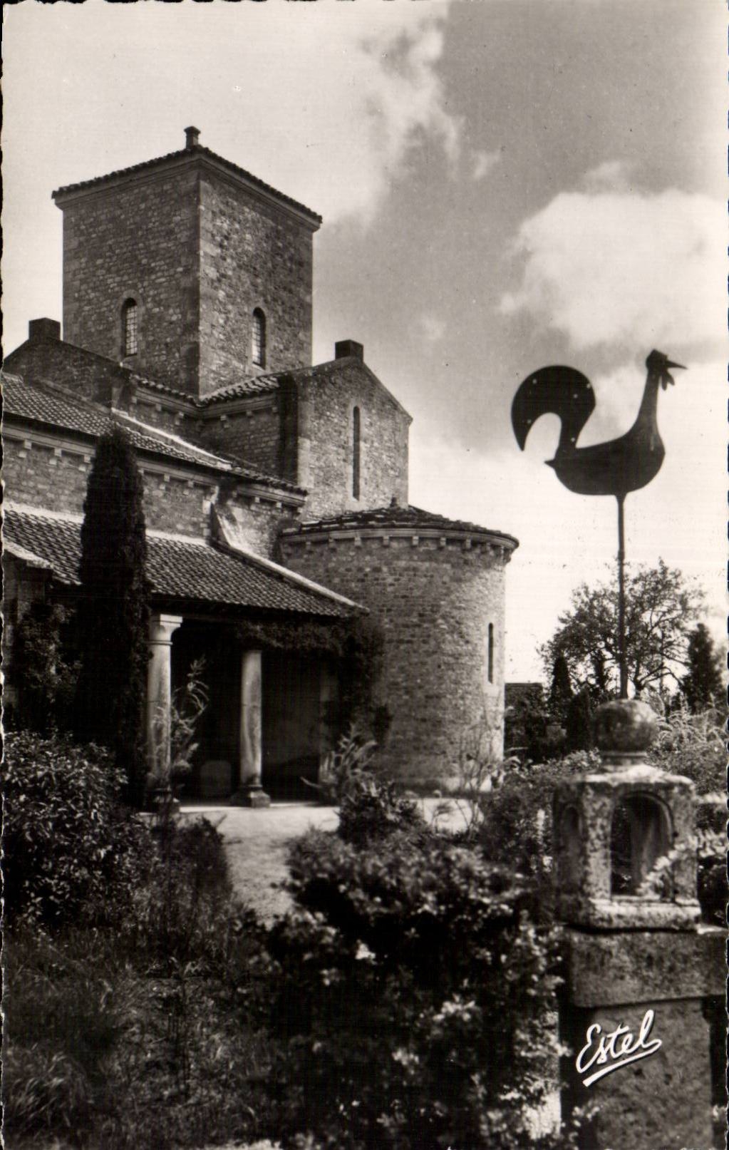 Église de Germigny-des-Prés — Façade méridionale et lanterne des Morts — Éditeur Estel