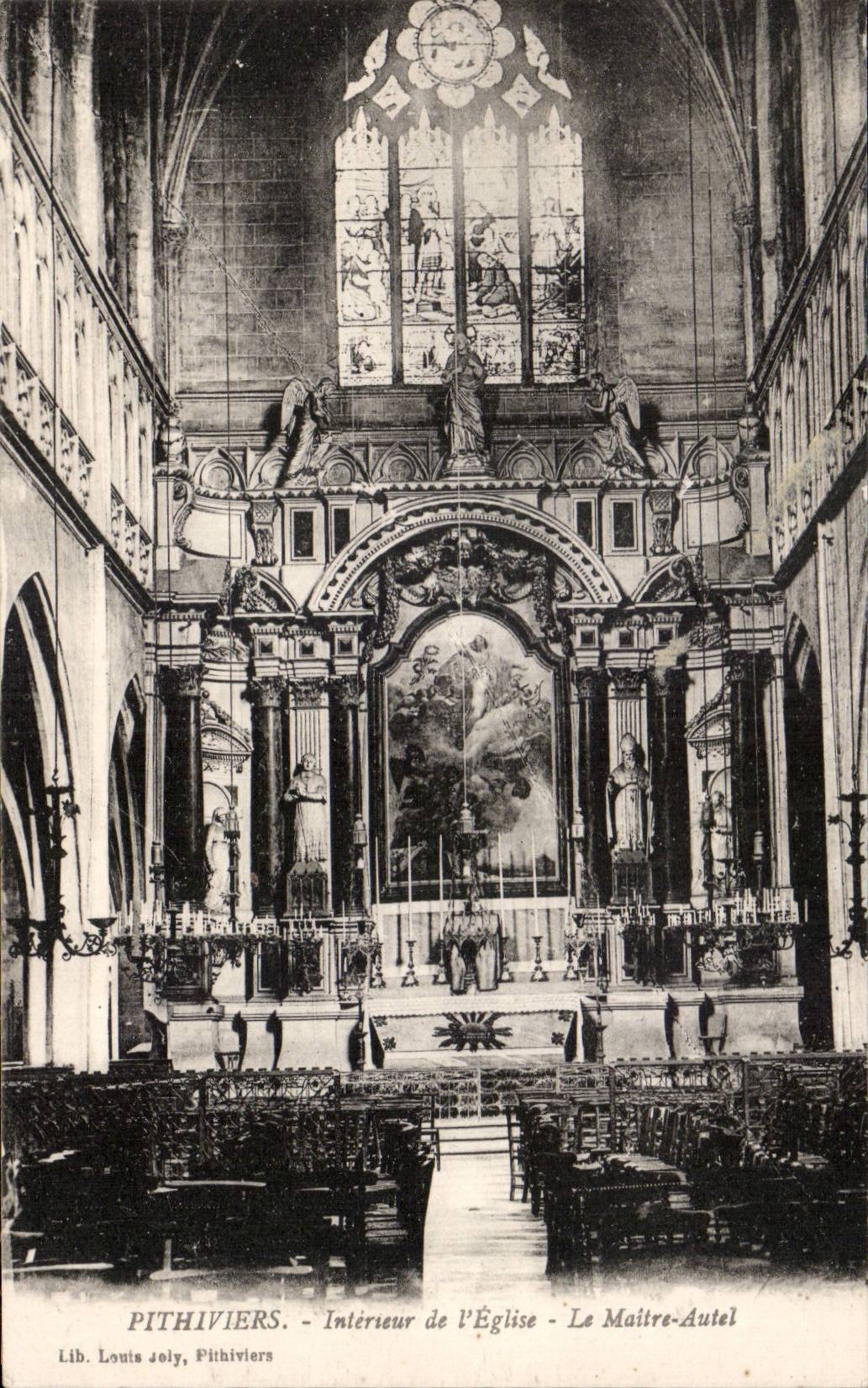 Pithiviers - Interieur de l'Eglise - Le Maitre Autel - CPA 