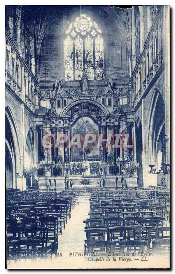 Saint Benoit sur Loire - Interieur de l'Eglise - Chapelle de la Vierge - CPA 