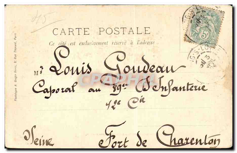 Meung-sur-Loire — L'église Saint-Liphard — A. Hilaire - Mourg. — Verso