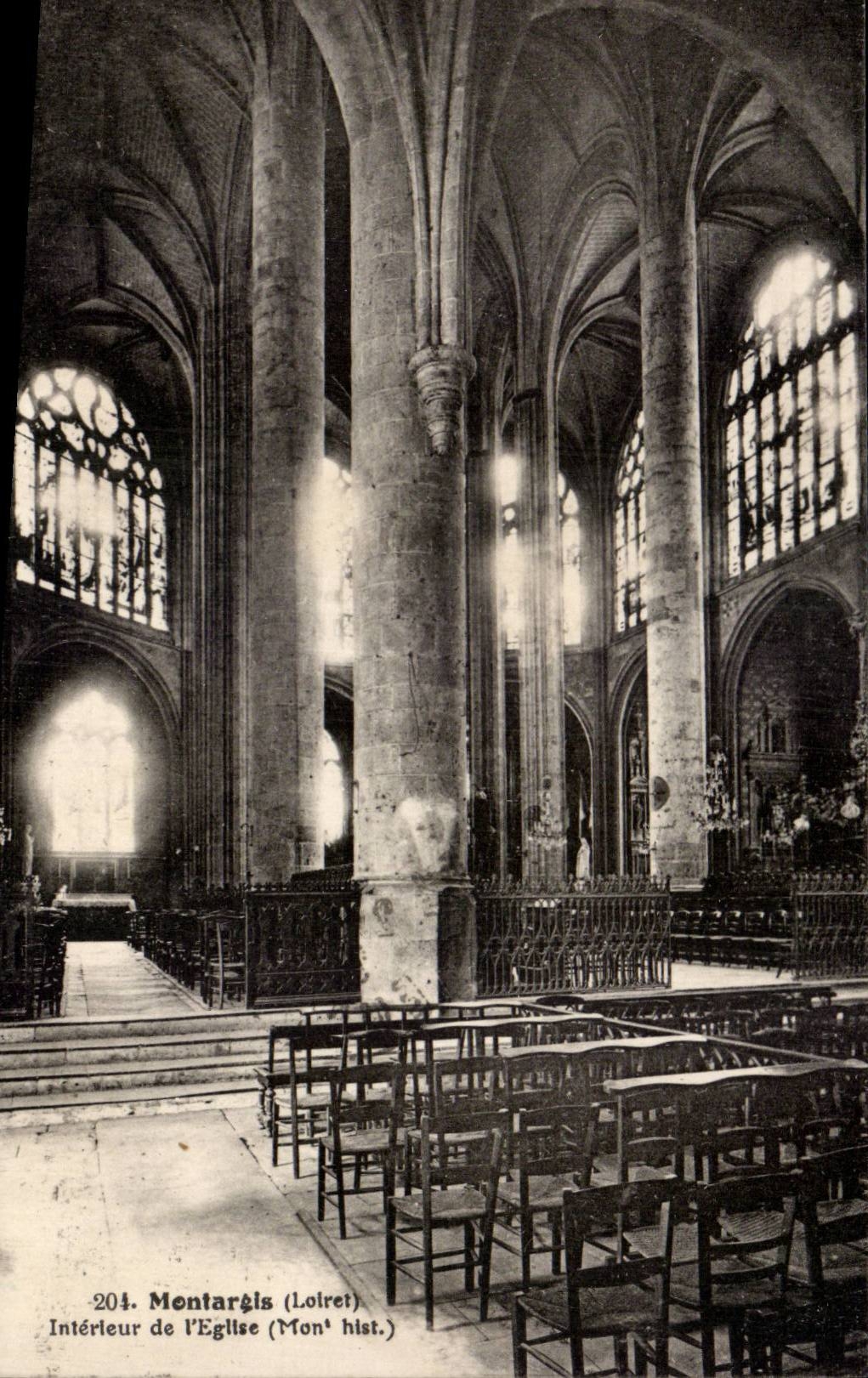 Montargis - Interieur de l'Eglise - CPA 