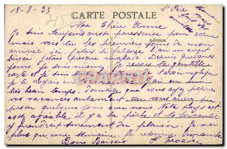 Sully sur Loire - Le Chateau Feodal - CPA  — Rückseite