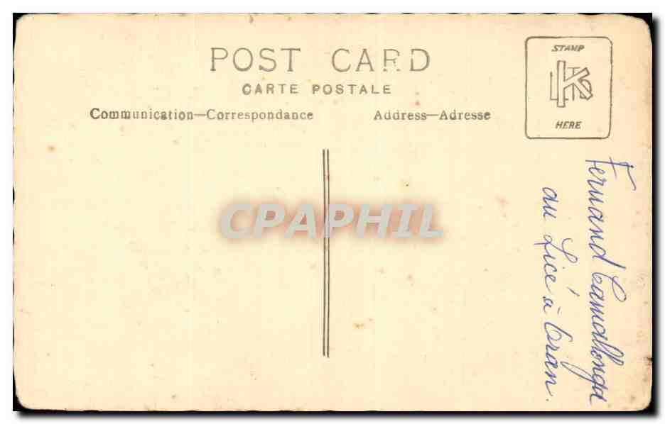 CARTE PHOTO Enfant jeune garcon — Rückseite